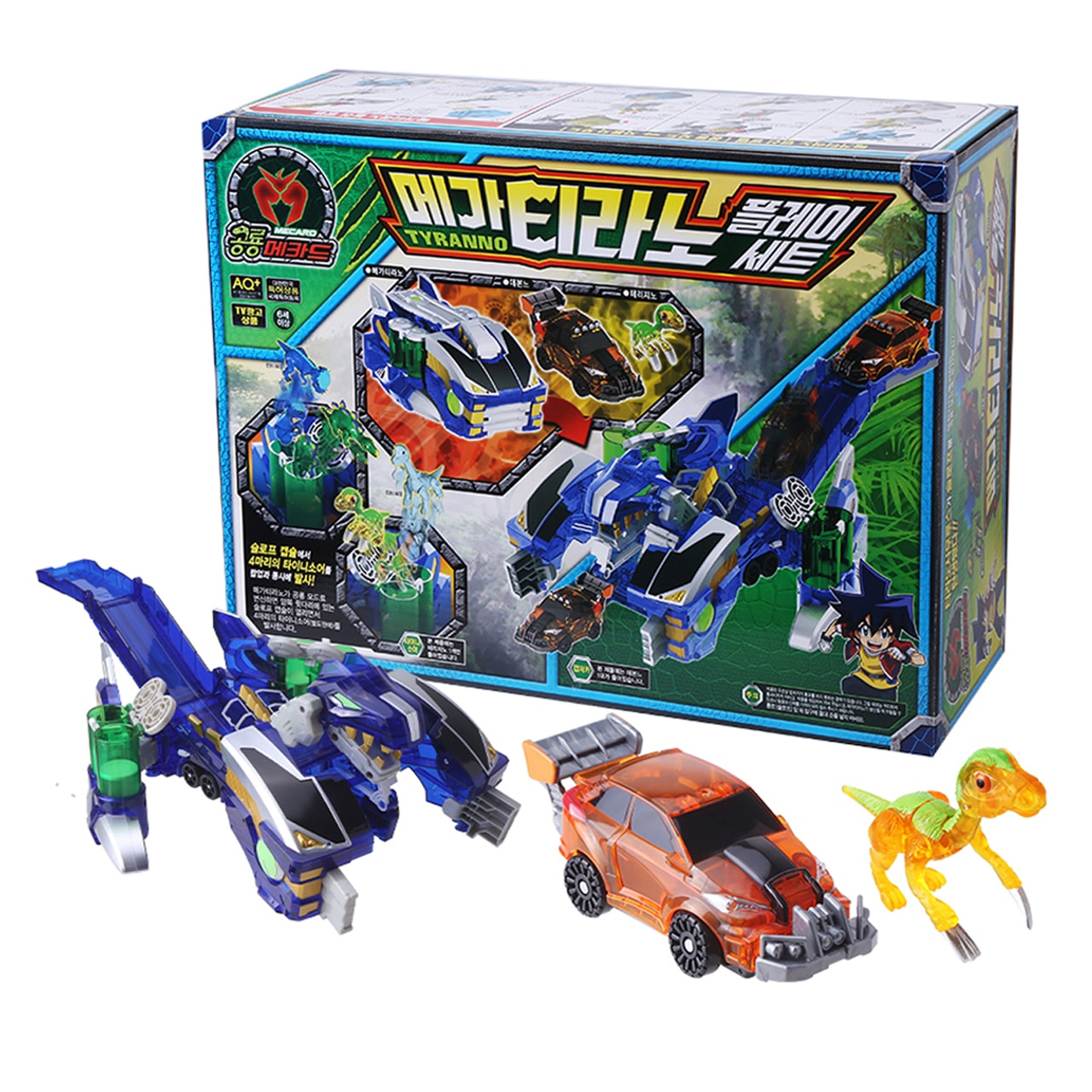 恐竜メカド メガティラノ プレイセット 変形ロボット ティラノサウルス キャプチャーカー 子供向けロボット韓国アニメ正規品