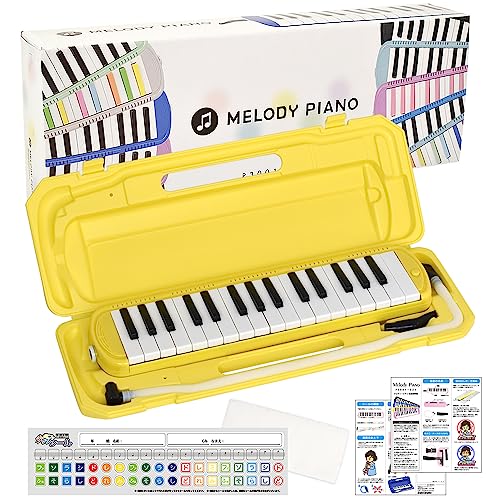 色：イエロー KC キョーリツ 鍵盤ハーモニカ メロディピアノ 32鍵 イエロー P3001-32K