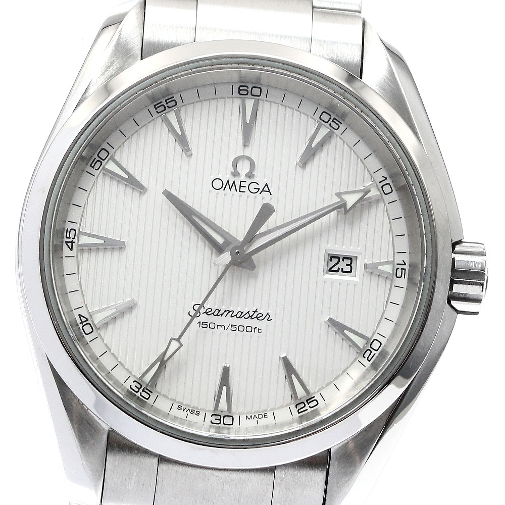 オメガ OMEGA 231.10.39.61.02.001 シーマスター アクアテラ デイト クォーツ メンズ 美品 _898713【中古】