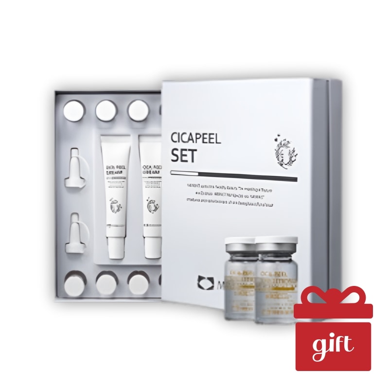 【ピーリングケアセット】シカピール セット 1剤20mL×3本＋2剤6mL×10本 角質ケア 韓国コスメ メリキット CICA PEEL SET