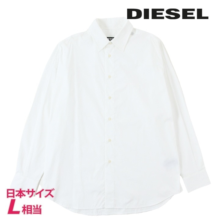 長袖シャツ メンズ S-DOUBLY-PLAIN-NW ワンポイントロゴステッチ オーバーサイズ die-m-t-f8-15k