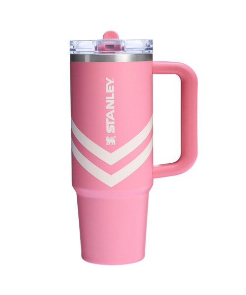 【STANLEY】 QUENCHER PRO TOUR FLIP STRAW TUMBLER 887ml PLUMERIA CHEVRON タンブラー 正規品