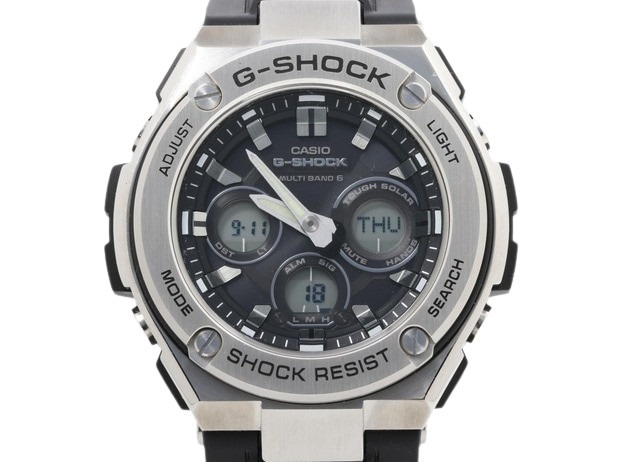 腕時計 G-SHOCK Gスチール GST-W310-1AJF シルバー ブラック 樹脂 / ステンレス メンズ 電波ソーラー アナデジ【本物保証】
