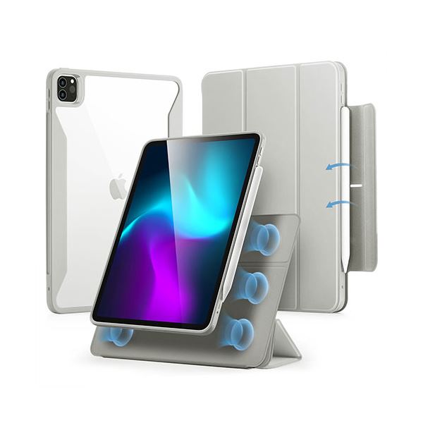 ESR REBOUND 360 ハイブリッド 2WAYカバー for 11インチiPad Pro （M4） グレー ES26770 6,660円