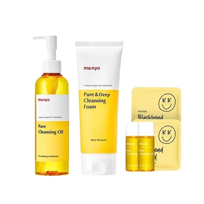 ピュアクレンジングオイル 200mL+ピュア&ディープクレンジング洗顔料 100mL+オイル16ml+パッドX2