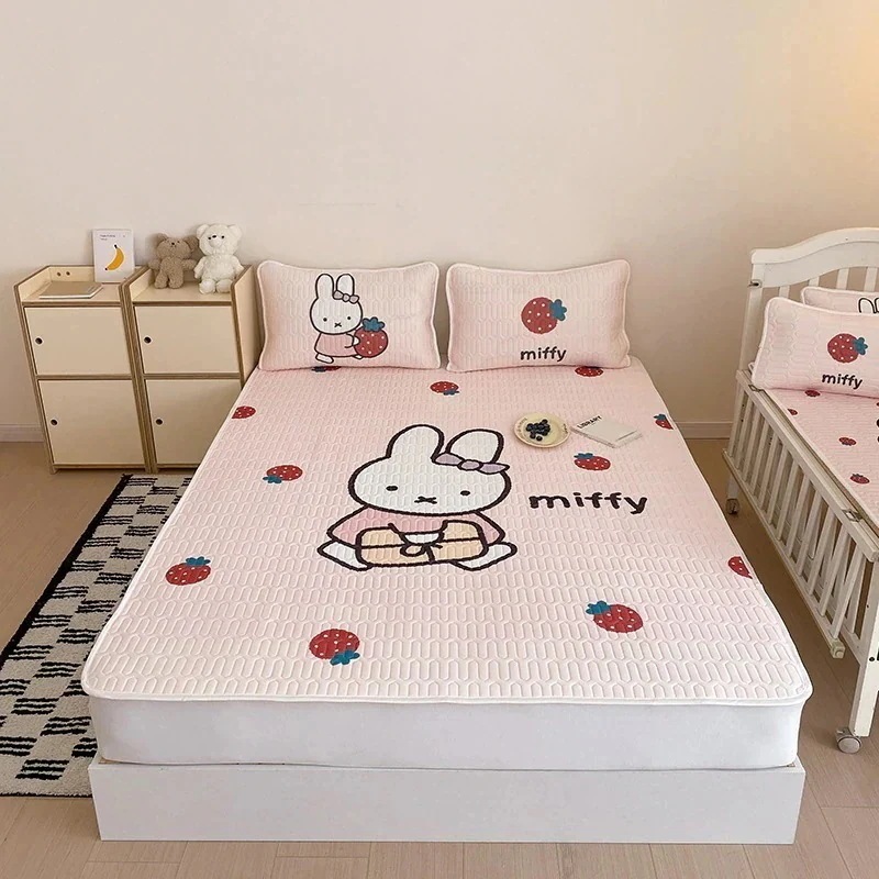 期間限定！ ミッフィー肌掛け布団 夏布団 掛け布団 夏用 肌に優しい洗える布団 夏掛け布団 肌布団 掛け布団 シングル 掛ふとん 掛布団 かけ布団敷きパッド ダブル 吸水速乾 ワッフル 丸洗いOK ベ