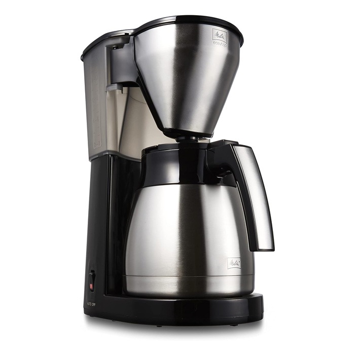 コーヒーメーカー 10杯 イージートップサーモ フィルターペーパー式 LKT1001-B ブラック