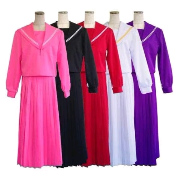 変形学生服 高級カラーセーラー服 ロング(1着選択自由)