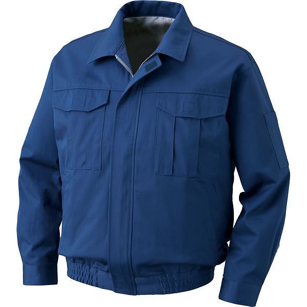 裏地式綿厚手ワーク空調服 [カラー：ダークブルーサイズ：XL] リチウムバッテリーセット