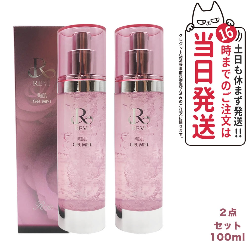 2個セット 正規品 ルヴィ 陶肌ジェルミスト 100ml レディース フェイシャルケア ホームケア REVI 銀座ロッソ ROSSO 送料無料