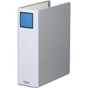 キングジム パイプ式ファイル/スーパードッチ脱着イージー (A4/タテ型) 10冊入り とじ厚：80mm 2478A グレー