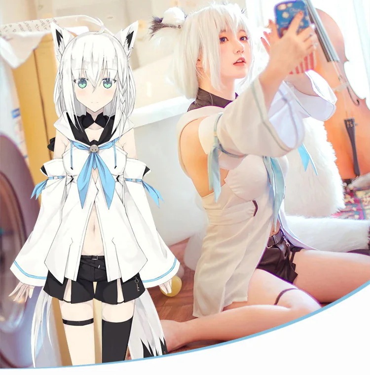 バーチャル　ホロライブ　YouTuber　Vtuber　白上フブキ　コスプレ　衣装