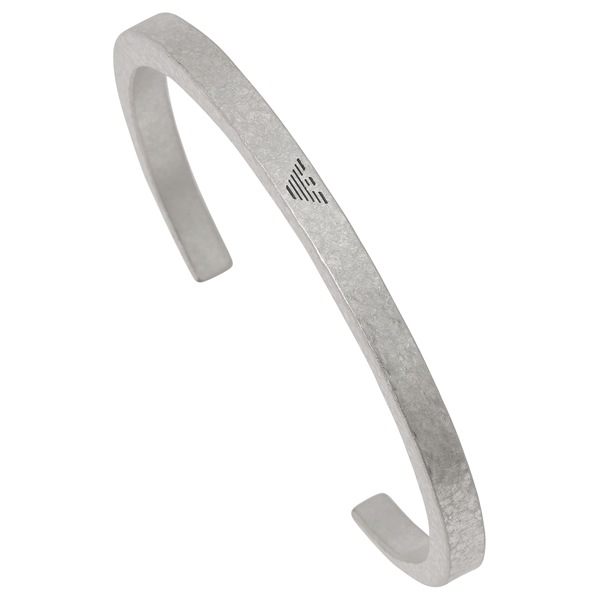 EGS3039040 イーグルロゴ カフブレスレット バングル シルバー TONE STAINLESS STEEL CUFF BRACELET