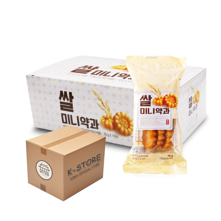 [業者向け] DONGHWA 米ミニ薬菓 70g 80個 (1BOX) 韓国 お菓子