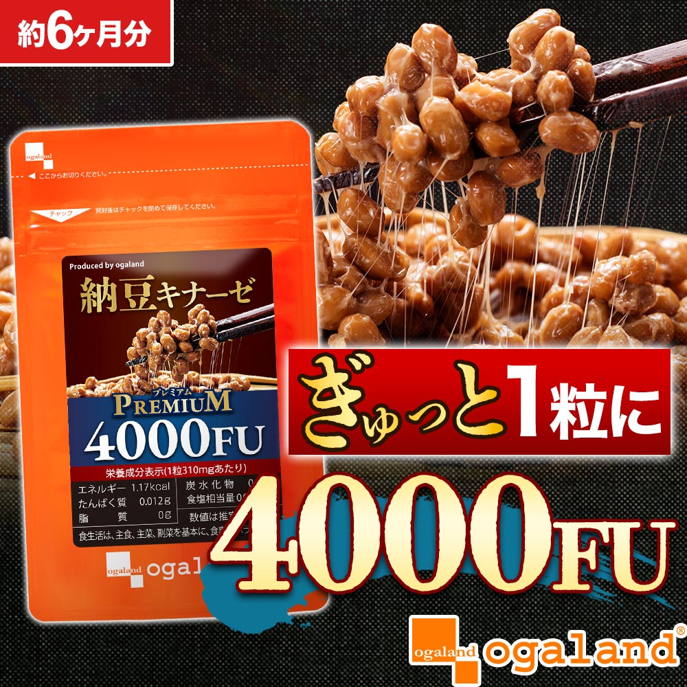 ナットウキナーゼプレミアム4000FU （約6ヶ月分）
