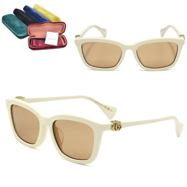 サングラス GG1596SK-002 サングラス アイボリー ピンク アジアンフィット レディース