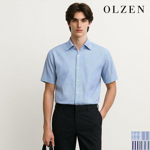 モーションベーシックパターン半袖ドレスシャツ (ZOD2WD1356_A)