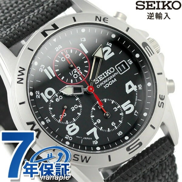 セイコー 逆輸入 海外モデル 高速クロノグラフ SND399P1 (SND399P) SEIKO メ