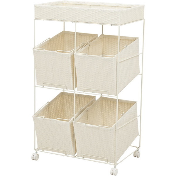 RAN-2426WH ランドリーラック ホワイト メーカー直送