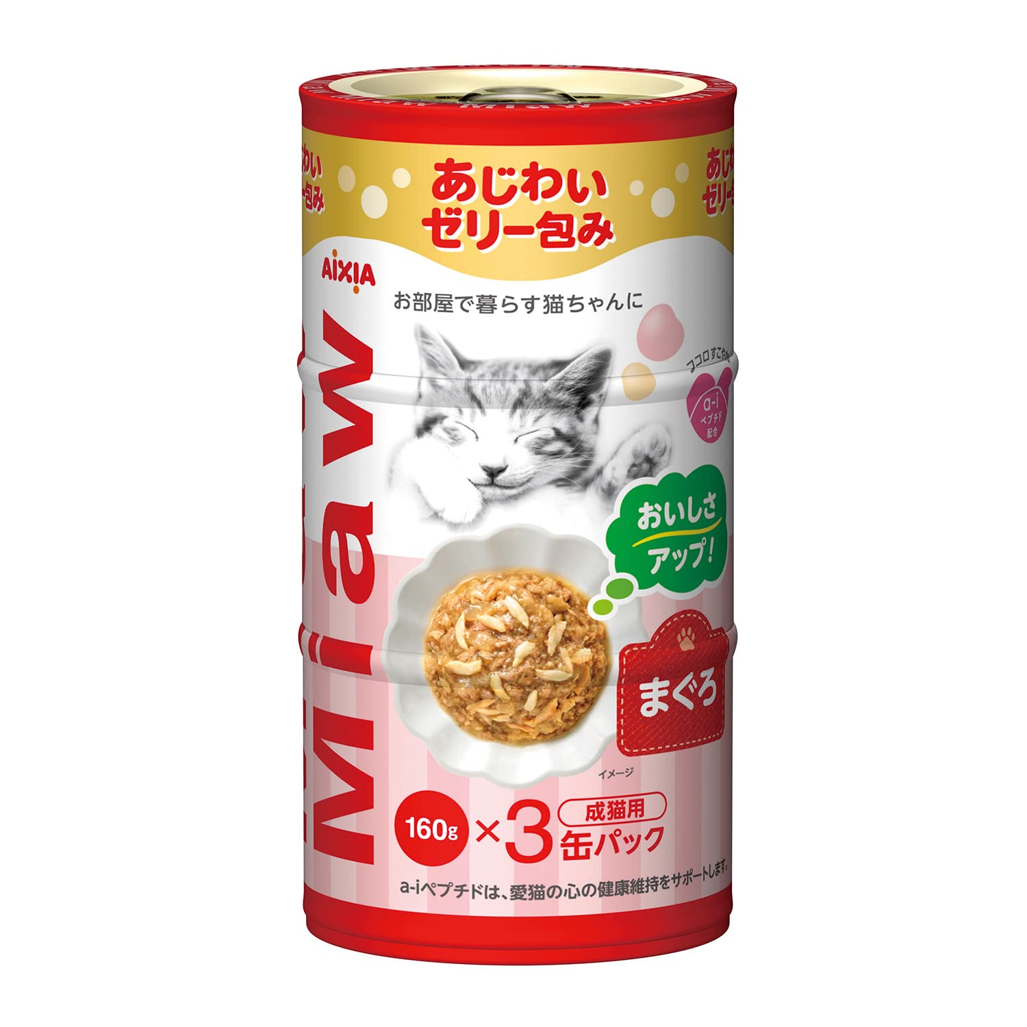 【全国送料無料】 ミャウミャウ (MiawMiaw) 3P まぐろ 480g(160g×3缶)×18個セット