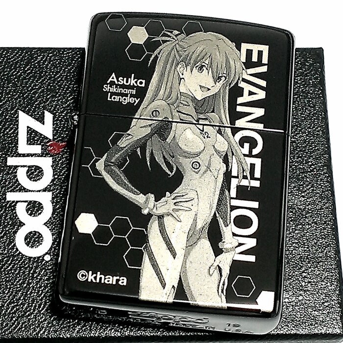 ZIPPO エヴァンゲリオン アスカ ジッポ ライター 限定 シリアル入り ブラックチタンコート