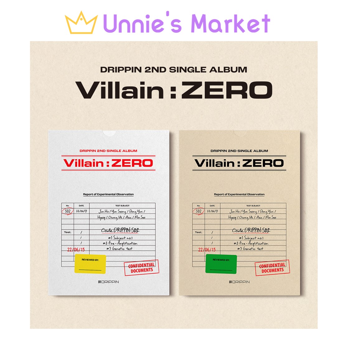 [SET] DRIPPIN [Villain : ZERO] 2nd Single Album