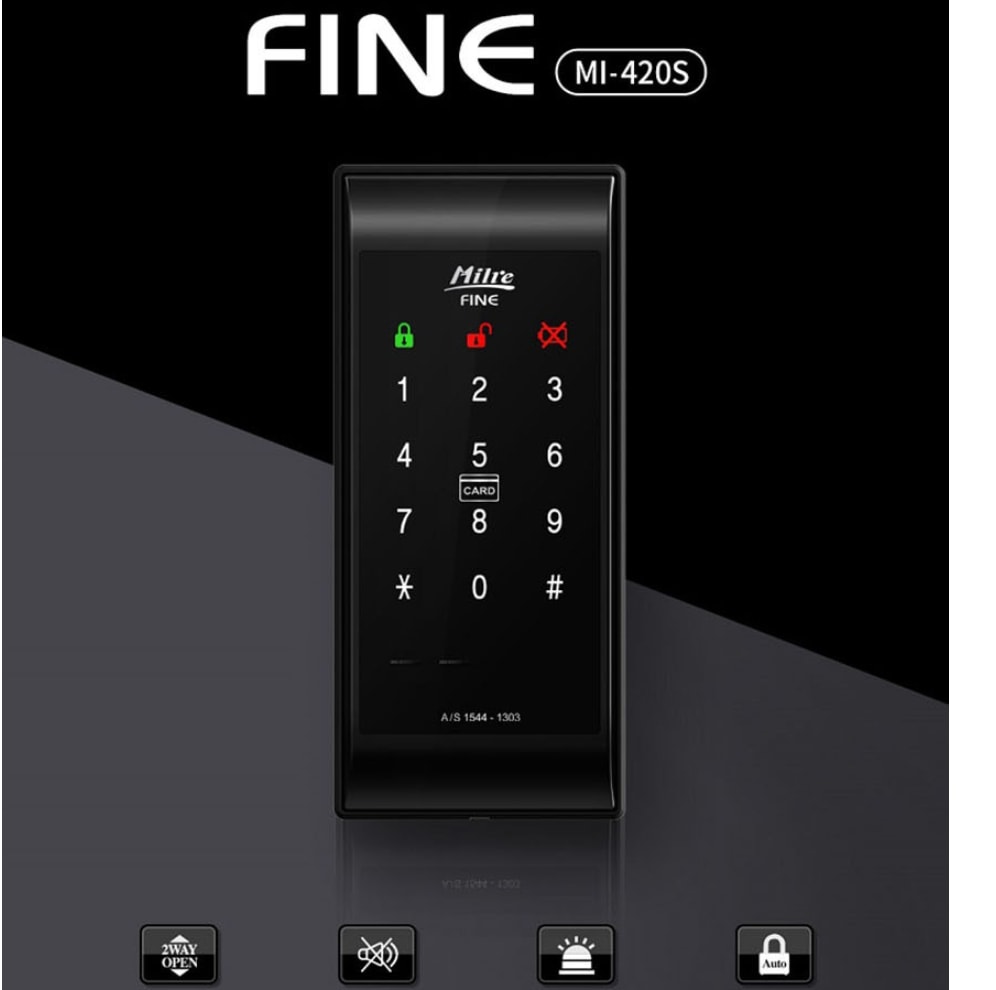 Milre MI-460S or MI-420S or MI-450S or MI-460Sデジタルドアロックキーレスロックカードキー4個