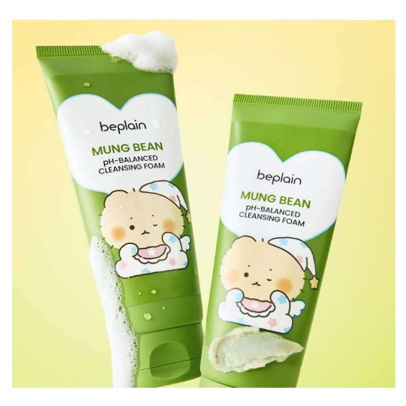 マングム コラボ] ビプレイン 緑豆 弱酸性 クレンジングフォーム 160ml ダブル企画