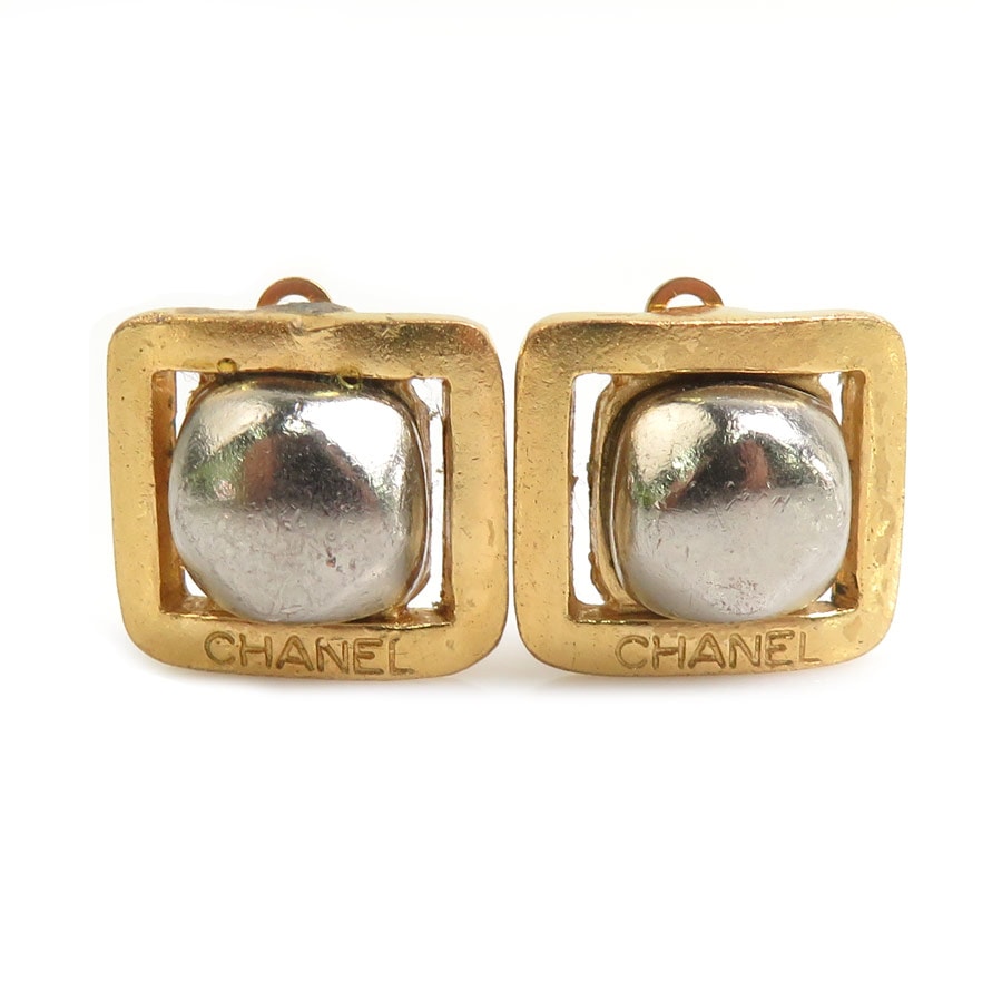 シャネル CHANEL イヤリング メタル ゴールド/シルバー レディース e61633a