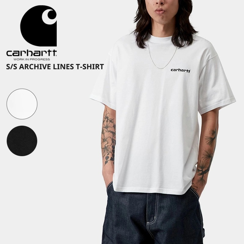 カーハート ダブリューアイピー メンズ 半袖Tシャツ アーカイブラインズTシャツ カットソー I036003 トップス