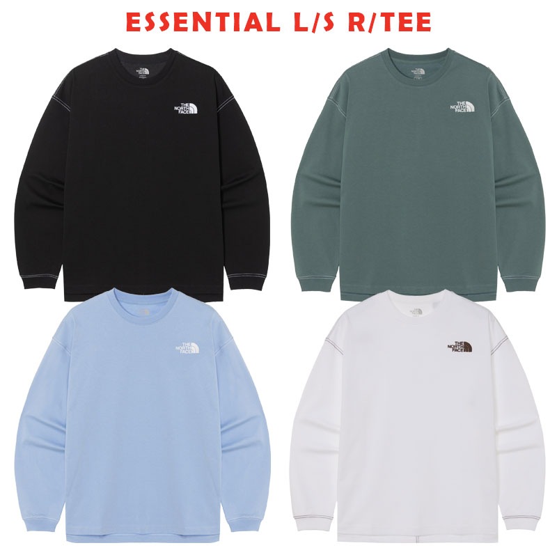 韓国正規品保証 関税負担なしNT7TR01J ESSENTIAL LS RTEEデイリー 基本 着装 男子 女子 人気 韓国 ファッション 男女共用 アウトドア