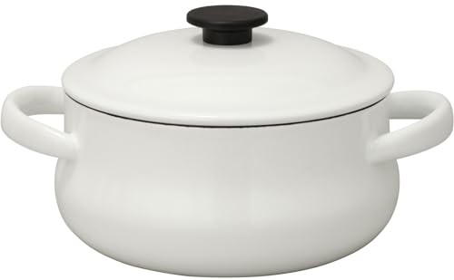 野田琺瑯(Nodahoro) キャセロール 21cm ホーロー ガス火/IH対応 両手鍋 保温力 日