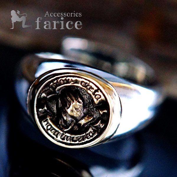 ルード系 聖母マリアプレイングハンズ(祈りの手/合掌)デザイン ブラスゴールド&ブラックグレー燻し仕上げ シルバー925 メンズ リング