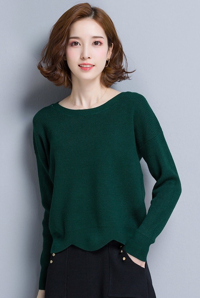 7色 ＊ ラウンドネックニット　0746 5,910円