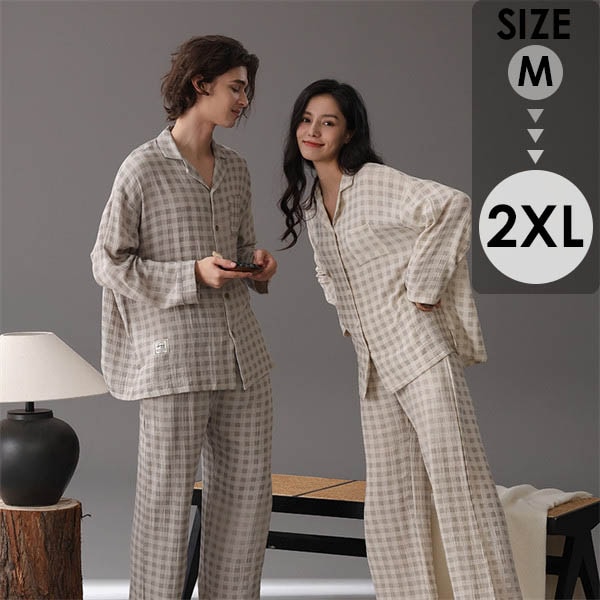 ペアパジャマ 冬 長袖 長パンツ 春 秋 ルームウェア メンズ パジャマ カップル 部屋着 韓国風 寝間着 ギフト プレゼント 結婚祝い おしゃれ お揃いパジャマ ペア ゆったり 寝巻き シンプル 6,980円