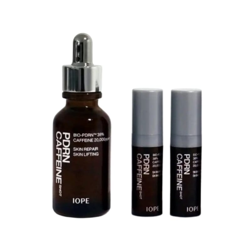 PDRN カフェインショット 30ml 企画セット 5ml×3本付き 韓国コスメ 美容液 スポイトタイプ デイリーケア うるおい ツヤ感 フェイスケア ミニサイズ 自宅用 夜ケア ギフト