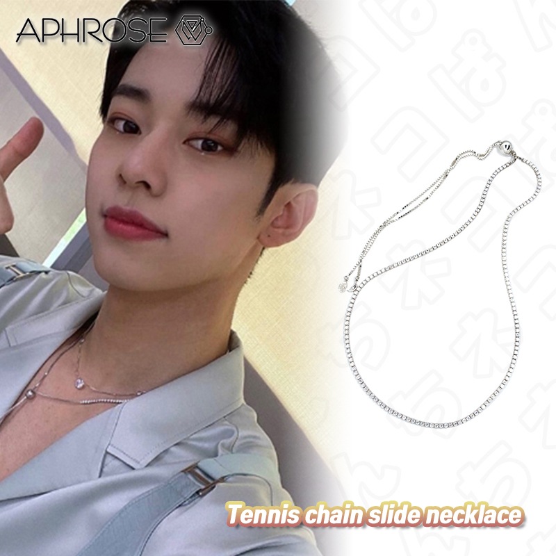 Tennis chain slide necklace 韓国ファション 正規品
