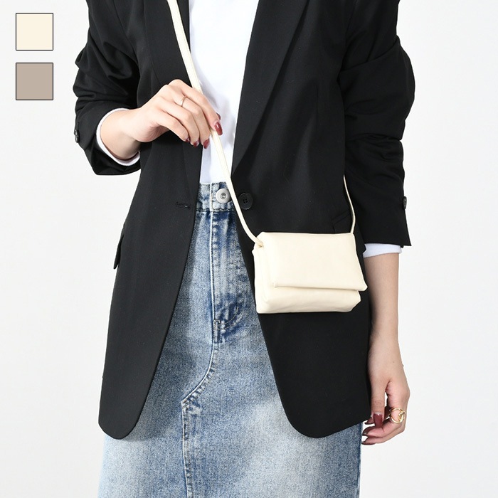 ミニポーチ ショルダーバッグ バッグ PRISMA ミニポーチ PHMO0033U0 P5298 レディース ブラック ベージュ 人気 おすすめ