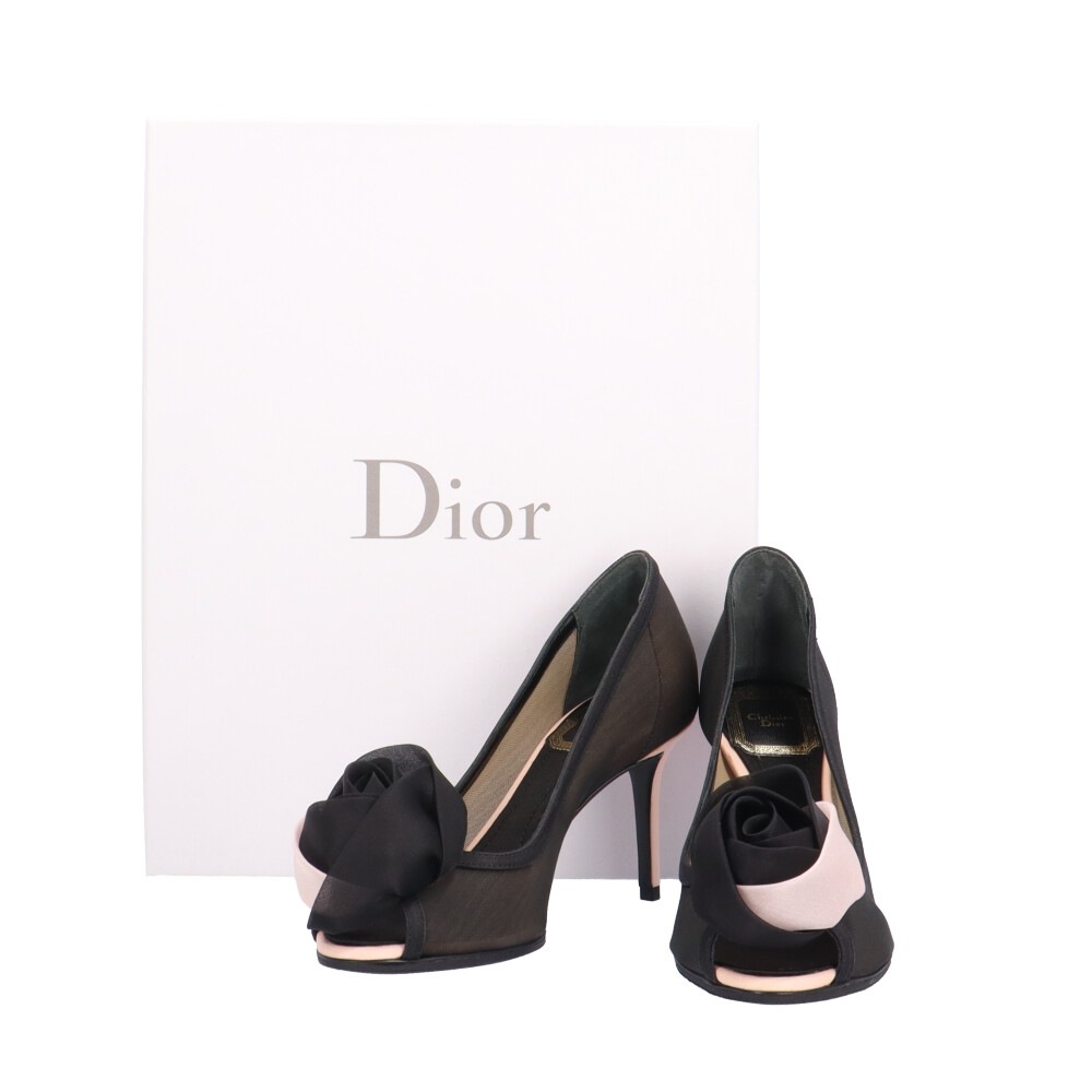 ディオール パンプス サテン Dior 中古 美品