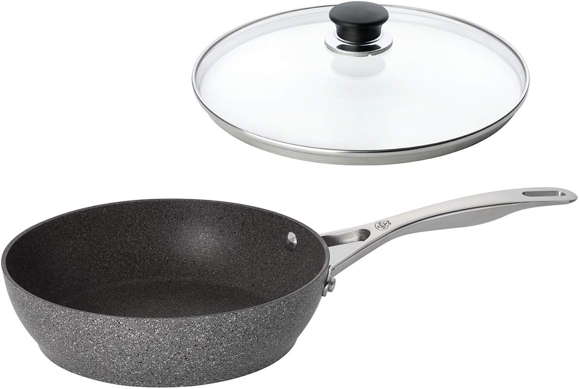 バッラリーニ 「 トリノ 深型フライパン 24cm 」 炒め鍋 IH対応 グラニチウム 5層コーティング 【日本正規販売品 】 75001-765 ガラス蓋付き