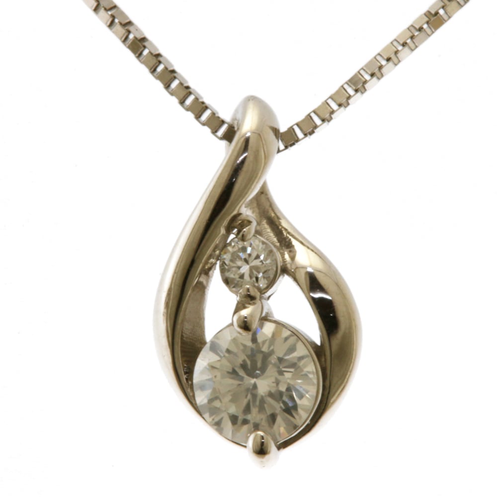 ネックレス Pt850プラチナ ダイヤモンド 中古 美品