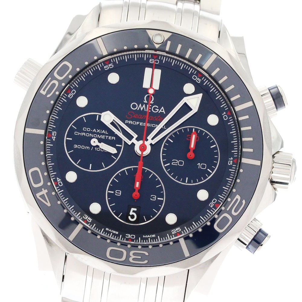 オメガ OMEGA 212.30.44.50.03.001 シーマスター300 コーアクシャル クロノグラフ デイト 自動巻き メンズ _877748【中古】