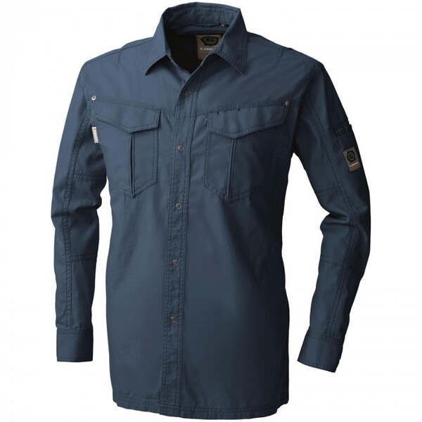 575 長袖シャツ Lサイズ ネイビー(1) G.GROUND