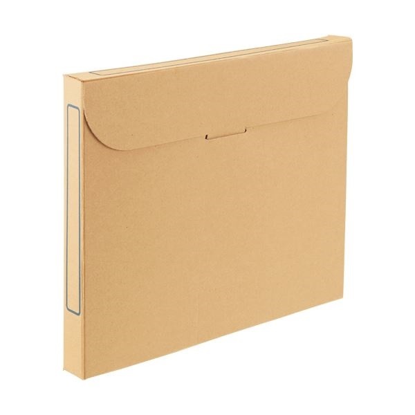 TANOSEE ファイルボックス A4背幅32mm ナチュラル 1セット(50冊:5冊10パック)