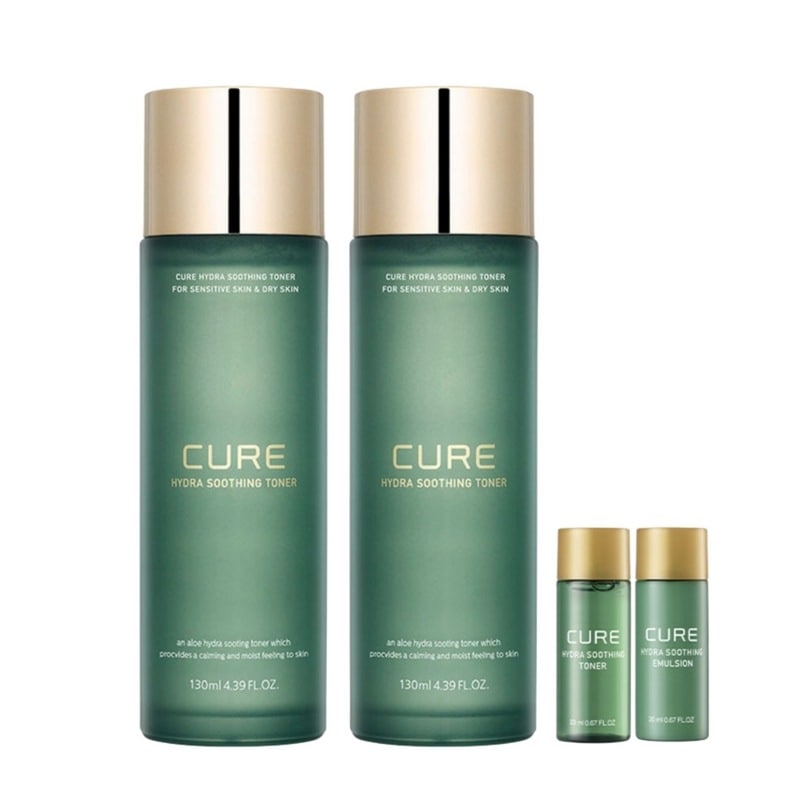 キム・ジョンムンアロエキュアハイドラスーディングトナー130ml 2P +トナー+エマルジョン20ml 2P1セット