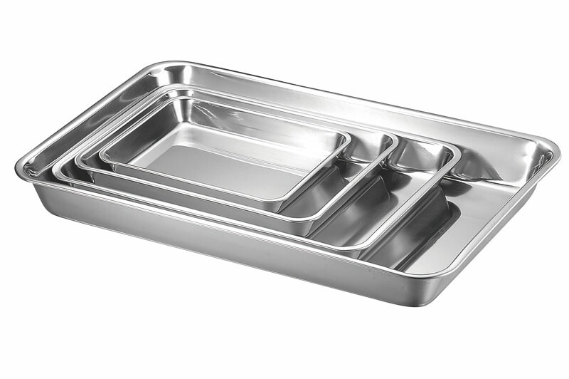 （まとめ買い）本間製作所 仔犬印 18-8浅角バット 18枚取 [x3]調理器具
