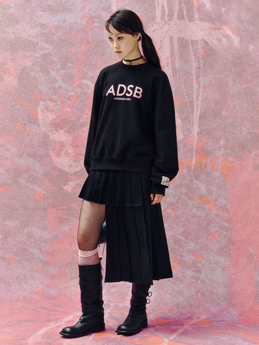 ADSB ANDERSSON BELL for WOMEN BIG LOGO SWEATSHIRTS atb1302w(BLACK) 韓国の人気ファッションブランド限定版