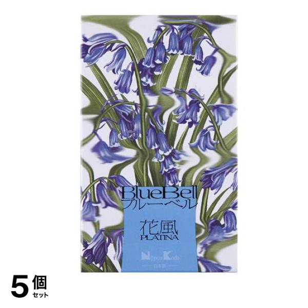 日本香堂 花風 PLATINA プラチナ ブルーベル バラ詰 100g (箱含む重量:約156g) 5個セット