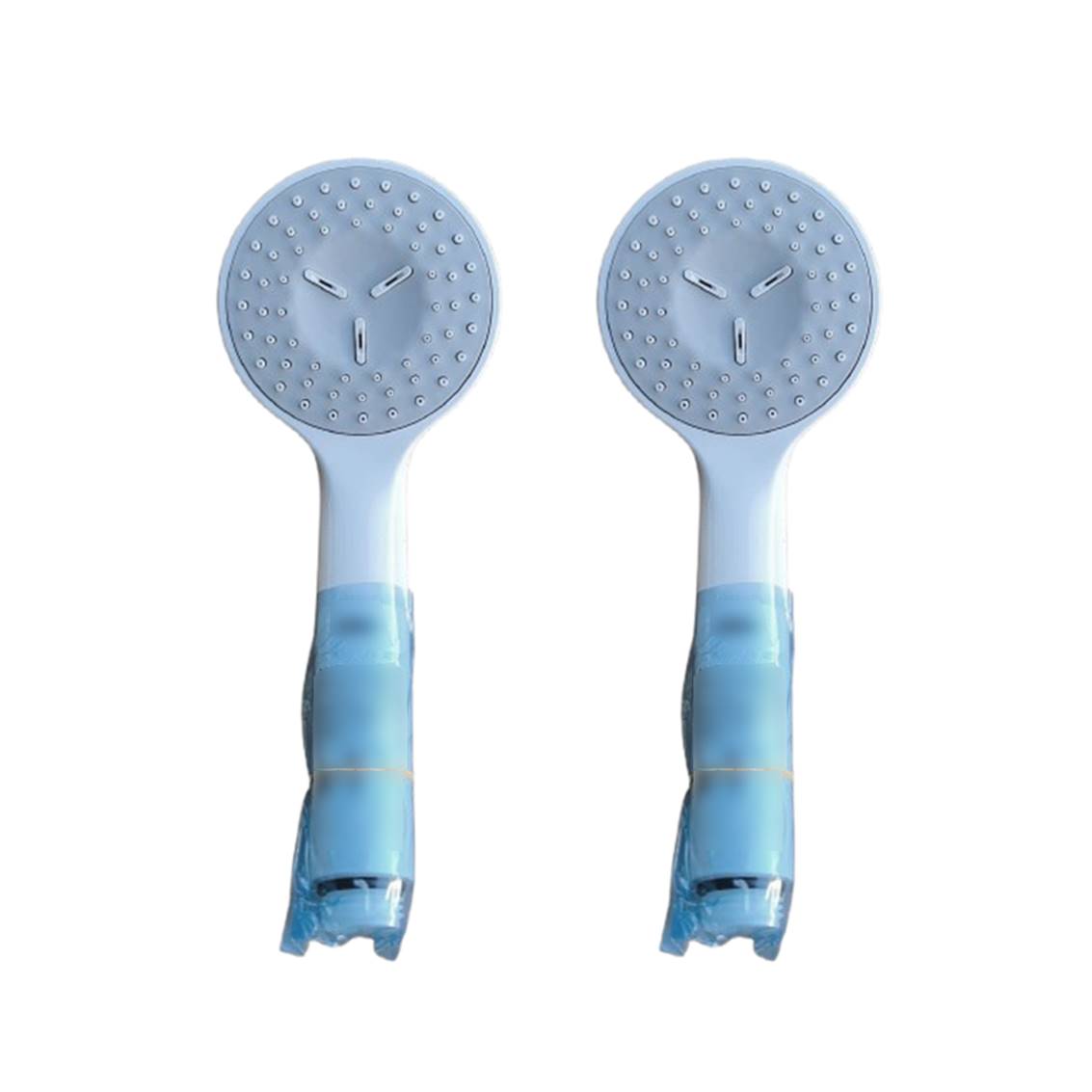 シャワーヘッド 2本セット 純正 交換用 シャワーノズル バスシャワーヘッド 丸型 お風呂 浴室 バスルーム バスグッズ 予備 スペア 取り付け簡単 ホワイト