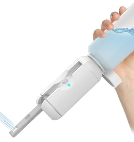 富士商 おしり洗浄機 携帯用 電動 充電式 ハンディシャワー ポータブル シャワーウォッシュ ホワイト F22124
